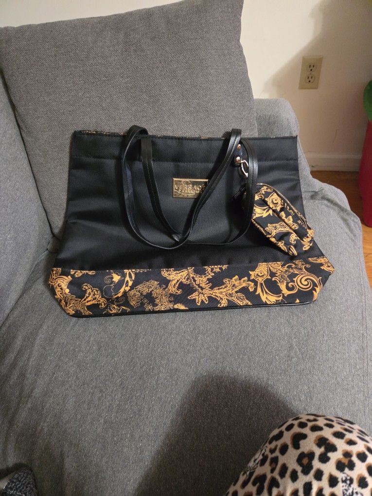 Tote Bags With Small Coin Wallet Versace