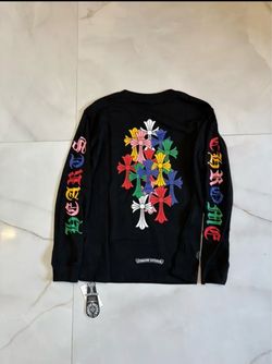 Chrome Hearts Multi-Color Cemetery Cross Long Sleeve T-Shirt – Black Sizes Available Up To 3XL
