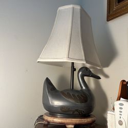 Antique Large Mallard Lamp 