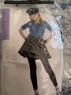 Girls Police Officer Halloween Costume Set