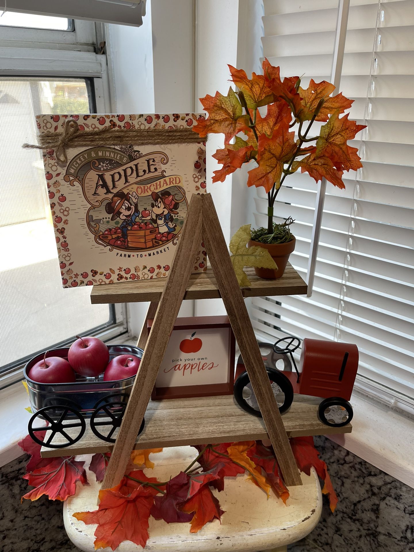 Fall /Mickey Apple Theme Tier Tray -9ct (Including Stand)