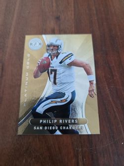 Philip Rivers San Diego Chargers Platinum Gold Card 10/25