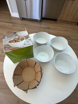 Brand New Costco Over&Back 4-Piece Porcelain Bowl Set