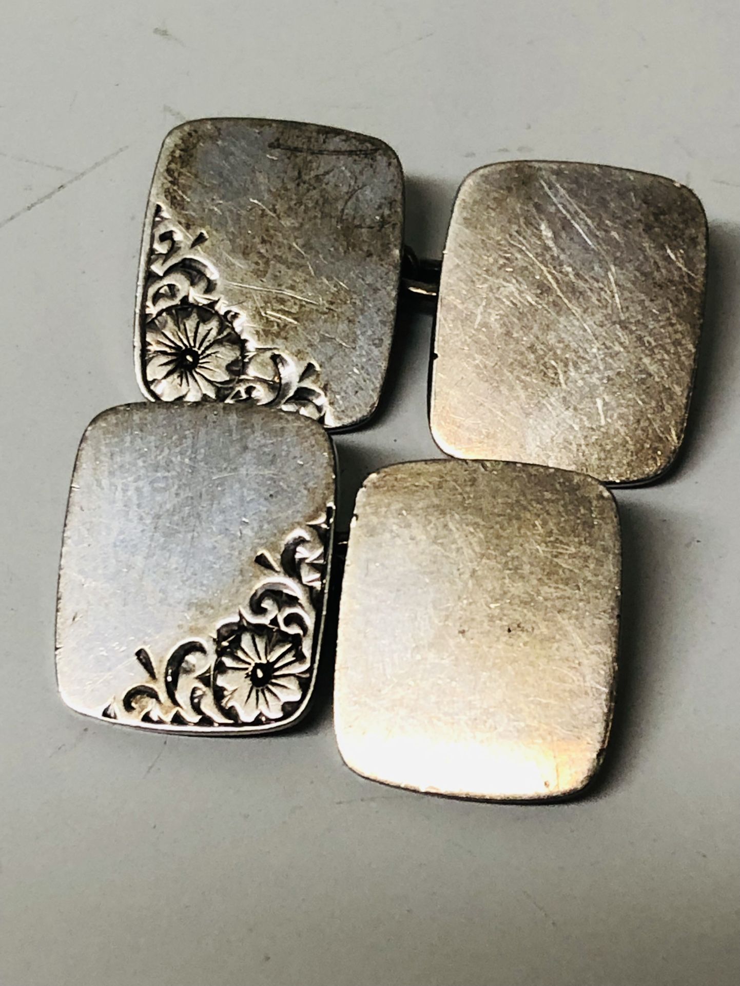 Valentines Day Gift Sterling Silver Hallmark Cufflinks
