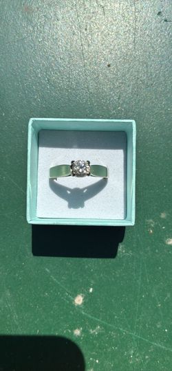 Solitaire Wedding Ring White Gold Natural Diamond
