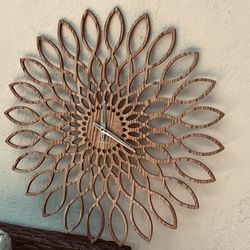 Scandinavian Wooden Wall Clock 