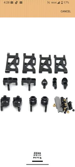 Rc Accessories for WLtoys 144010 144001 02 124017-16-18 124019 Metal Remote Control Car