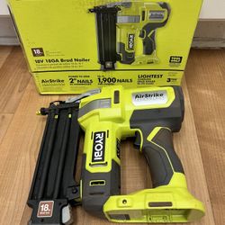RYOBI ONE+ 18V 18-Gauge Cordless AirStrike Brad Nailer (Tool Only)