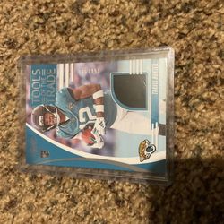 2025 Absolute Travis Hunter Rookie Jersey Patch SP #/299 Football Card Jacksonville Jaguars Star