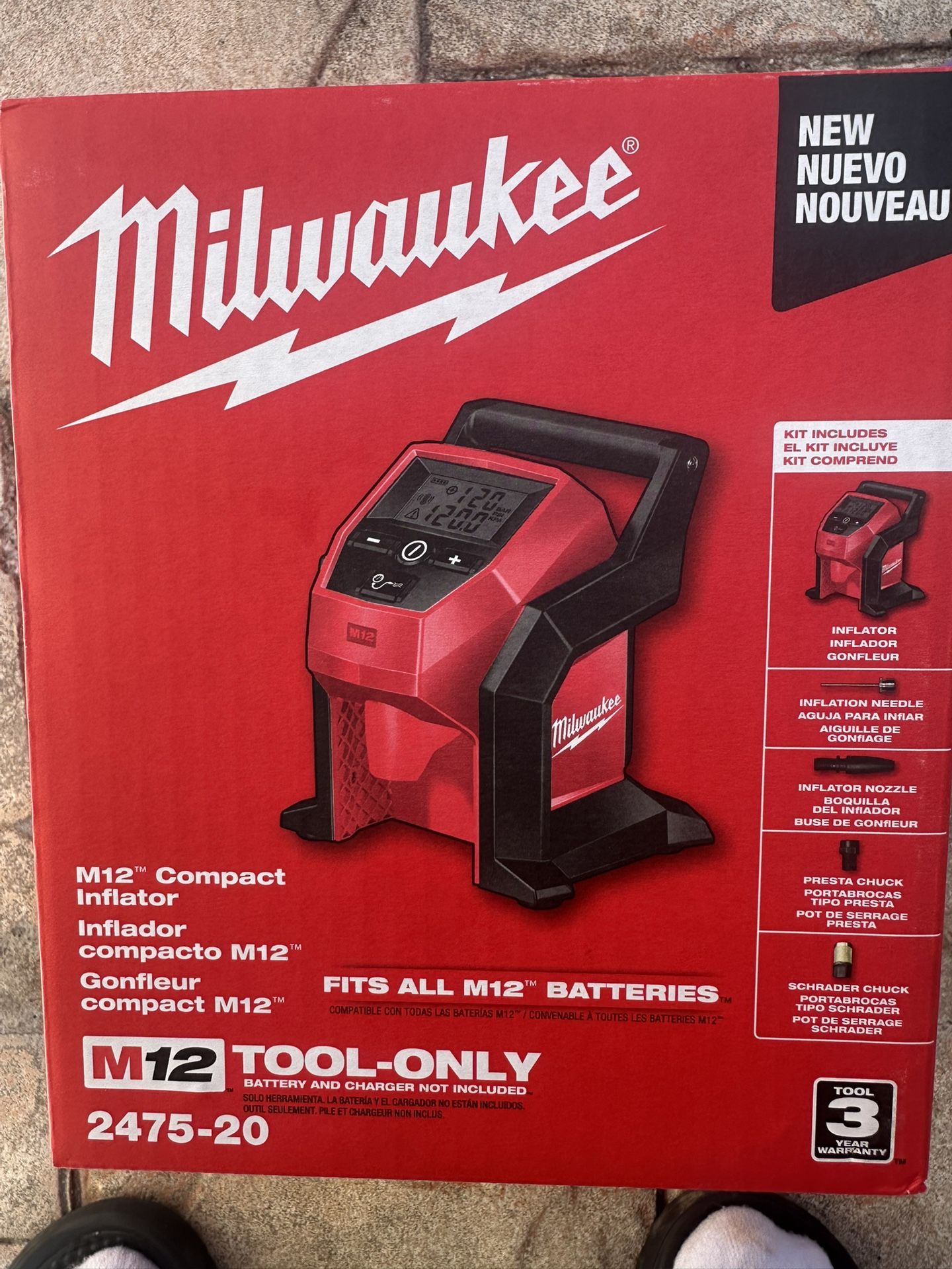Milwaukee Compact Inflator