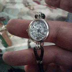 Women's White Gold Plated Watch