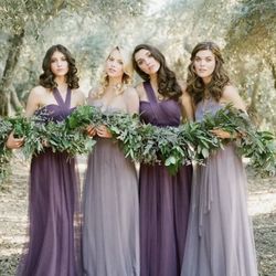 JENNY YOO COLLECTION : Amethyst Tulle Gown