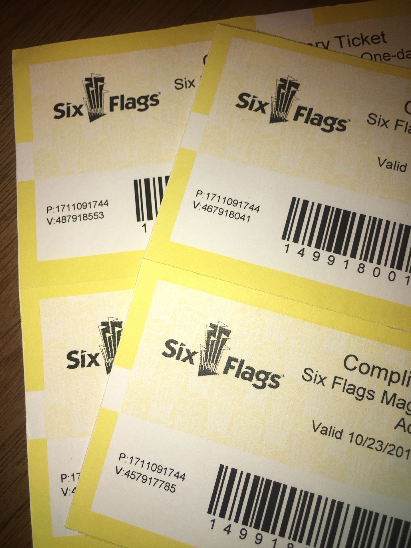 Six flags tickets