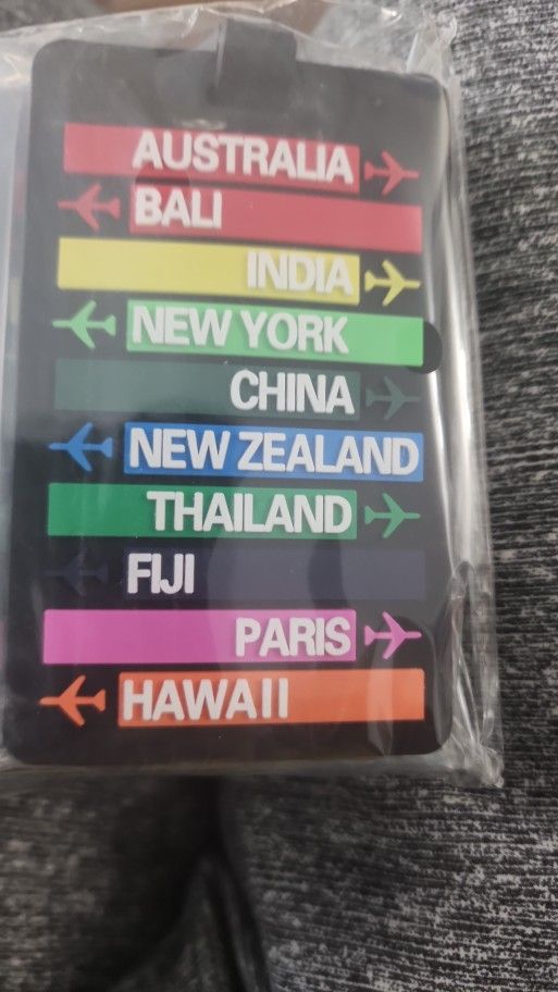 Travel/book Bag Tags.