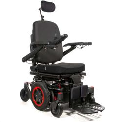 Q500 M   Candy Apple Red Power Mobility Wheelchair 