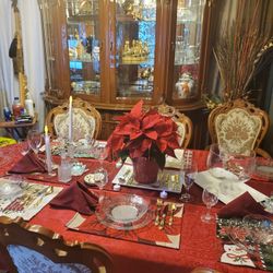 Dining Table With China 
