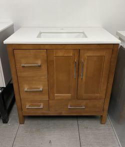 END OF YEAR SALE ~ Solid Wood Bathroom Vanity - 36 inches