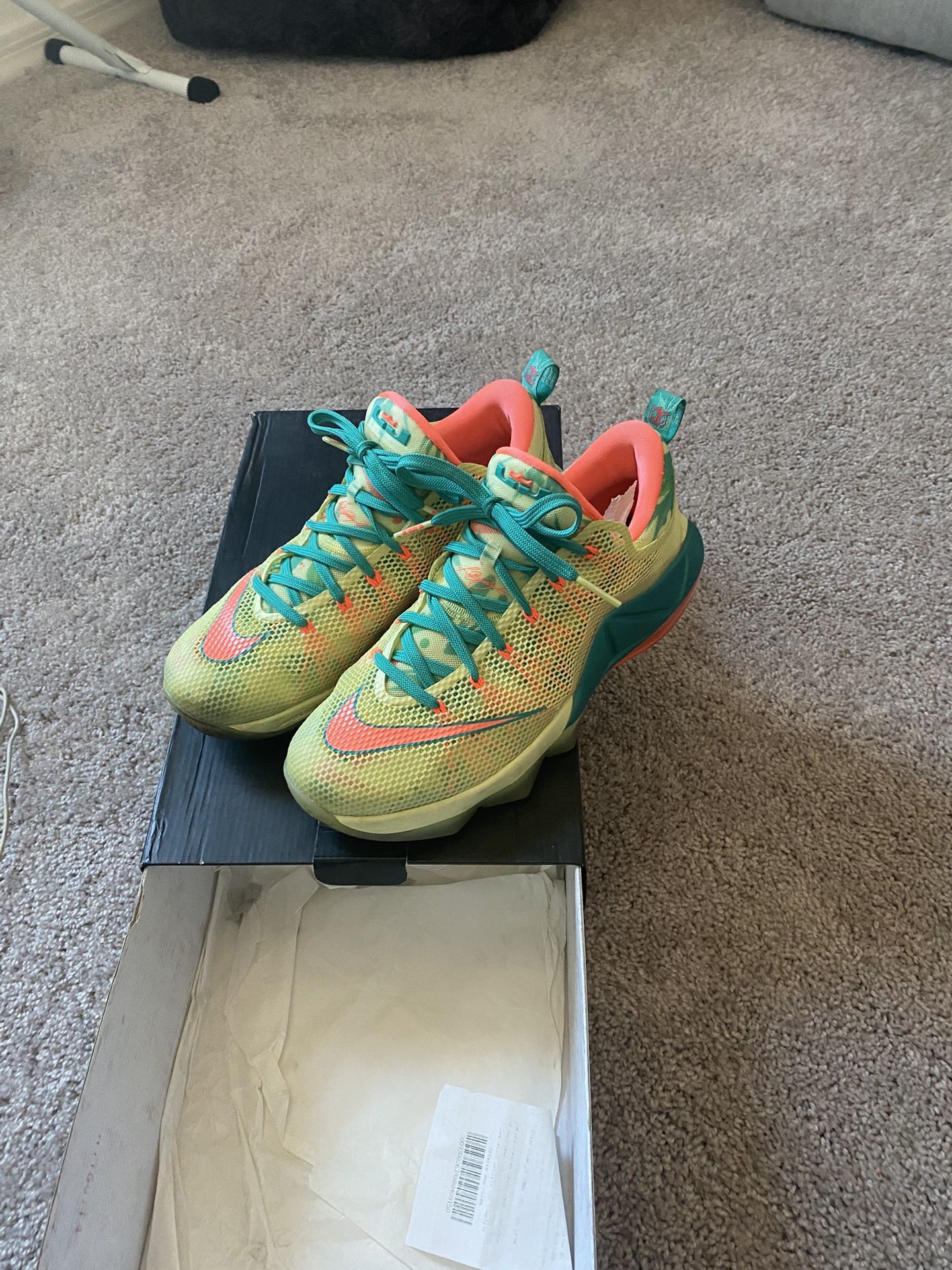 Nike LeBron 12 Low PRM LeBronold Palmer Sz 9