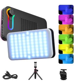 ORDRO SL120 RGB Broadcast Video Light Kit CRI≥95 20K LED Video Light Panel Adjustable Brightness &Color Temperature Setting with Tripod Stand