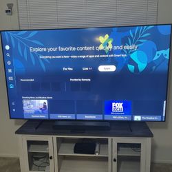 85 Inch Samsung TV - Sound Bar