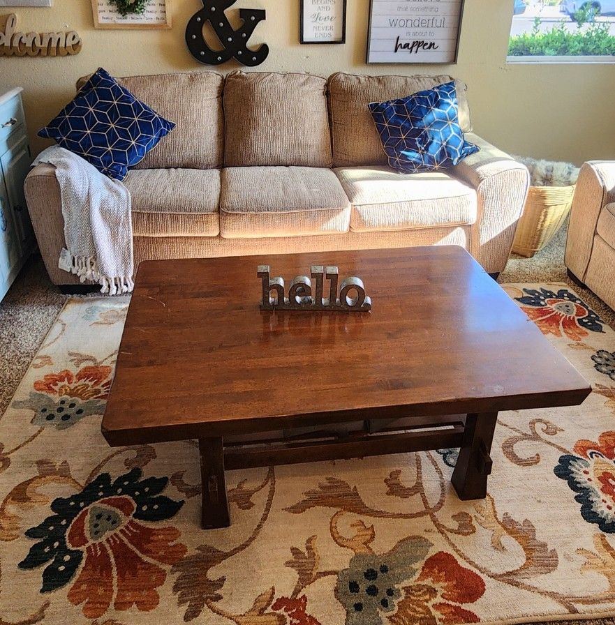 Solid Wood Heavy Coffee Table