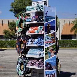 Retail Display Rack- Metal With Adjustable Shelves. New in box