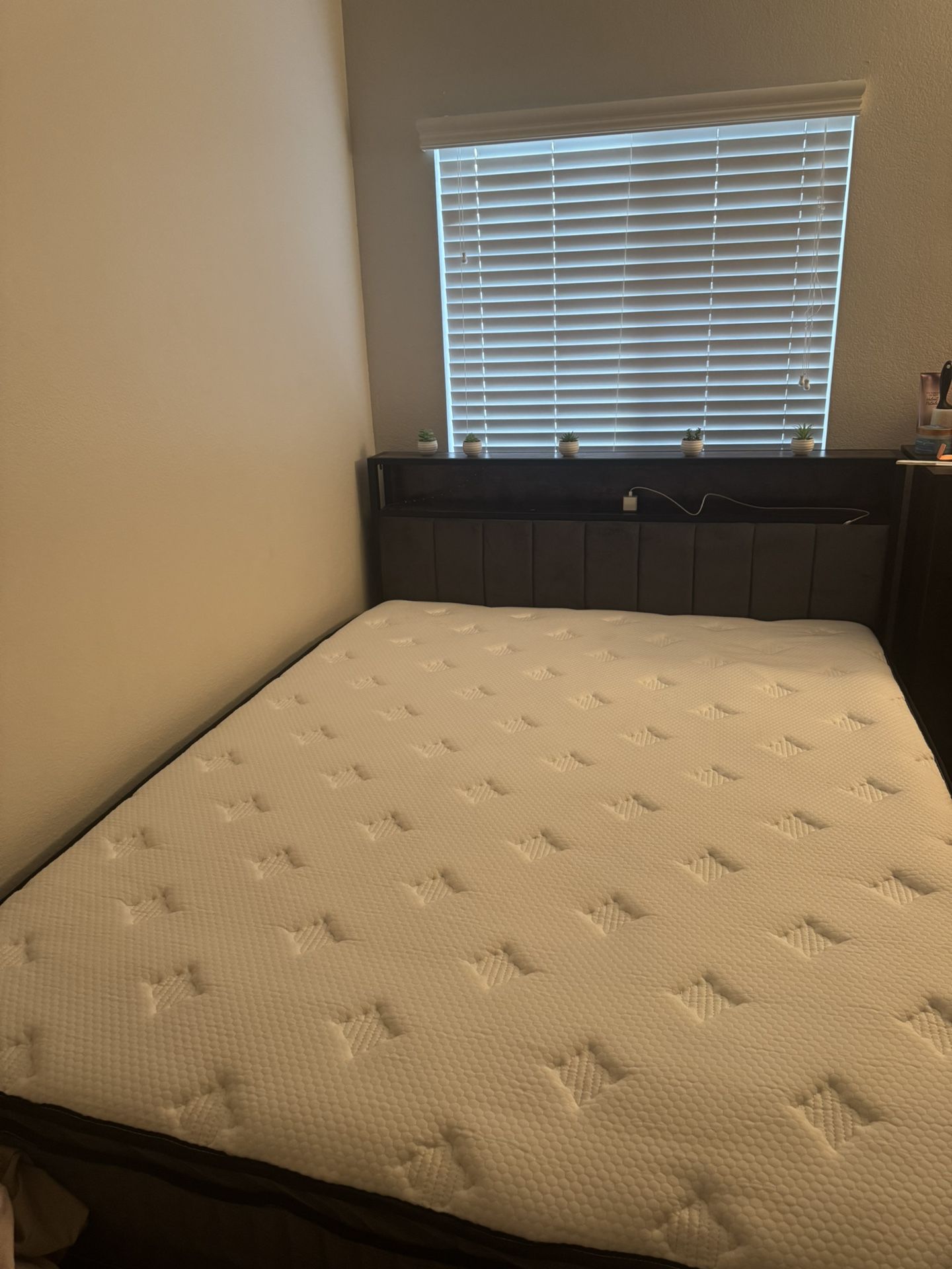 Bed Frame And Like New Mattress