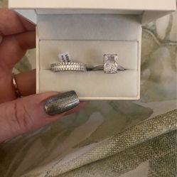 5 CT Moissanite Engagement/Wedding Set