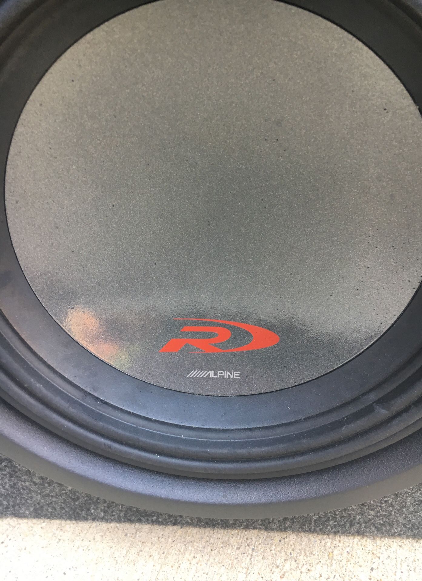 Alpine 10 inch subwoofer custom built box