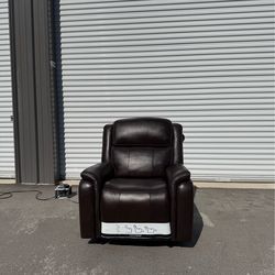 Power Leather Recliner Chair