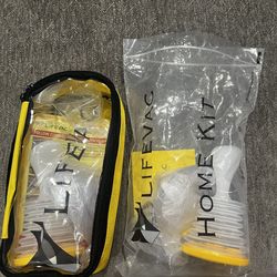 2 Sets LifeVac Home & Yellow Travel Combo Kit Airway Suction Device for Childre