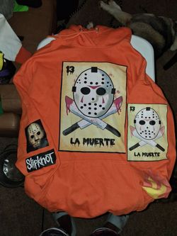 Orange Jason Voorhees La Muerte Graphic Hoodie