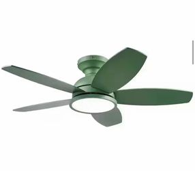36 in. LED Green Natural Woodgrain  Ceiling Fan
