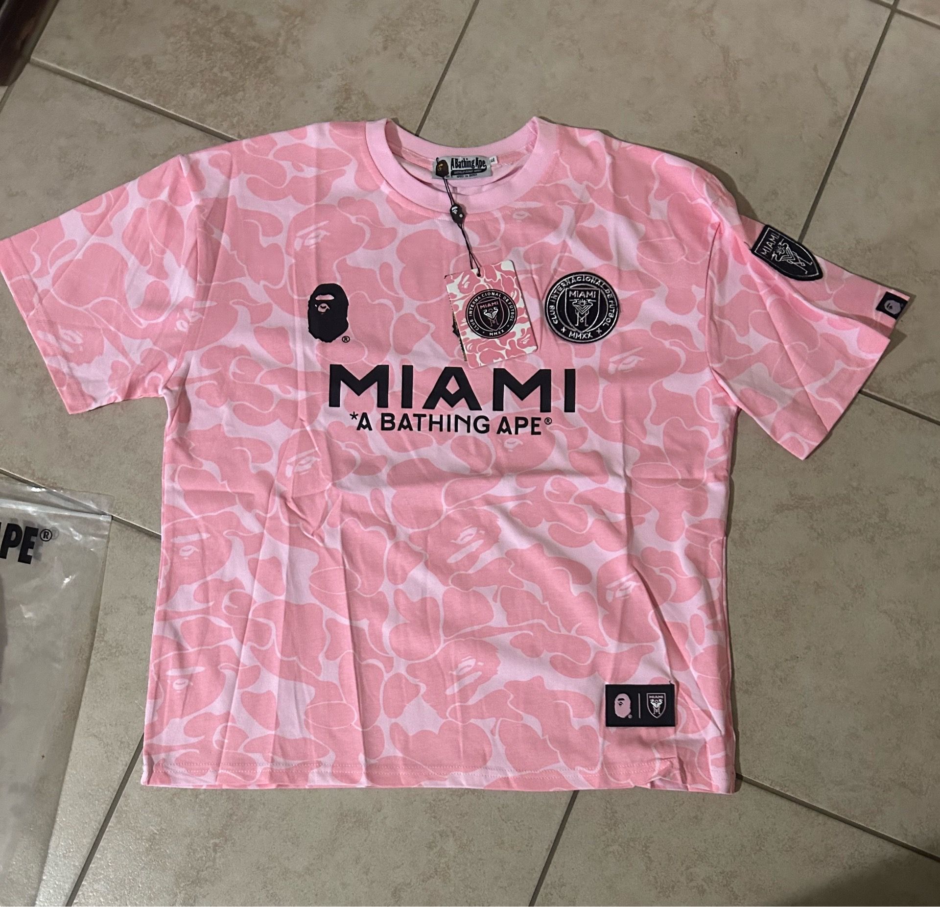 Pink Miami Bape Tee