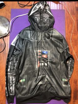 Official Star Wars Darth Vader Full Zip Mask Hood Jacket XL  Black Lucasfilm