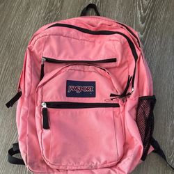 Hot Pink Jansport Backpack
