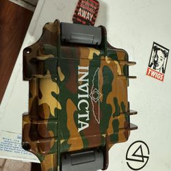 INVICTA  WATCH CASE Box Limited Edition Camo waterproof drybox