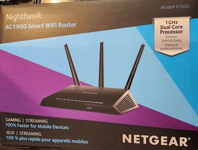 Netgear Nighthawk AC1900 Smart wifi router model R7000