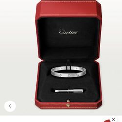 (1969) Wht. Gold/ Diamond Cartier Love Bracelet 