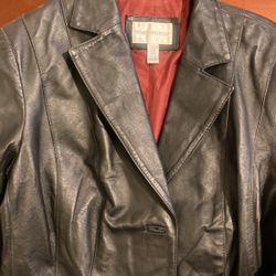 Woman’s  1 X Leather Jacket (Worthington)