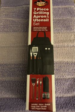 BBQ utensil set *NEW* with apron