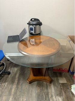 Glass Top Dining Table