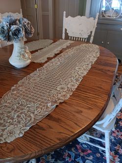 Vintage Lace Table Runner and scarfs