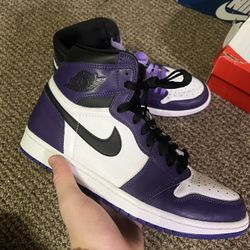 Jordan 1 Court Purple