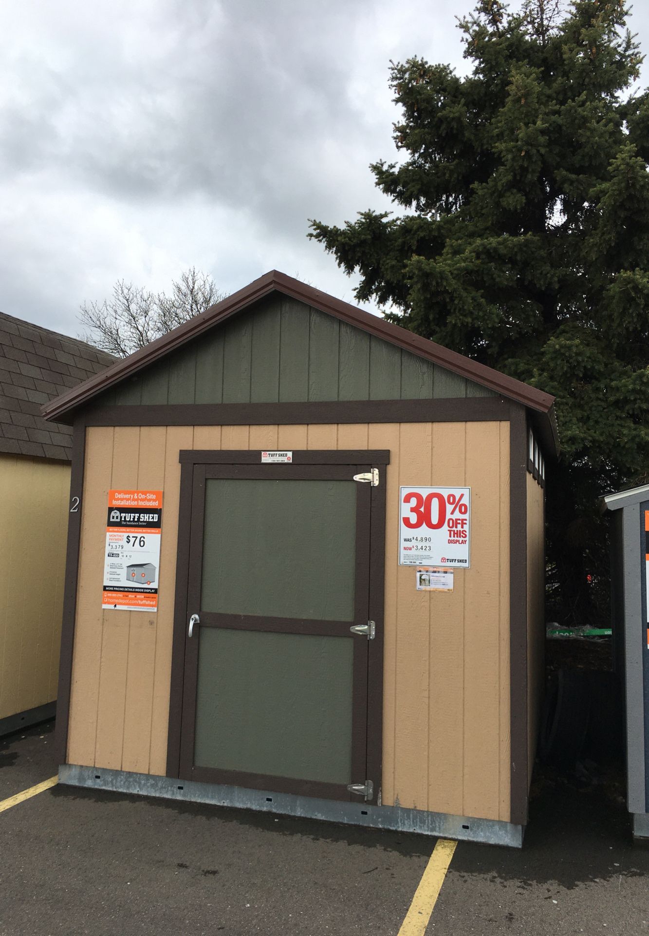 Tuff Shed TR-800 10’ X 12’ DELIVERED!