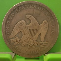 1860 O Seated Liberty Silver Dollar Coin