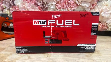 Milwaukee M18 FUEL 18-Volt Lithium-Ion Cordless 5/8 in. HammerVac HEPA Filtered Dust Extractor (Tool-Only)