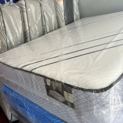 QUEEN SIZE MATTRESS BRAND NEW 11 INCH AVAILABLE ALL SIZE LOCARION. 303 POCASSET AVE PROVIDENCE RI OPEN 7 DAY 