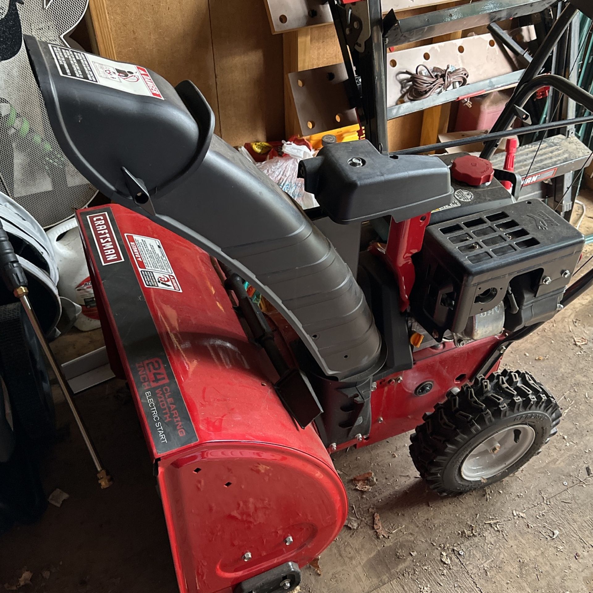 24 In Craftsman Snowblower Almost New