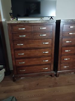 Heavy marble dresser drawer